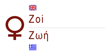 What does the word zoe mean