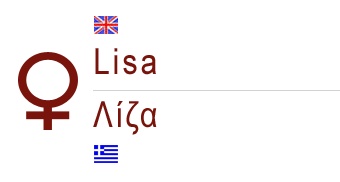 female greek name lisa