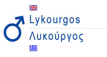 greek male name lykourgos
