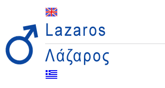 male greek name lazaros