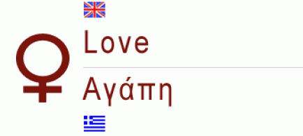 Greek names and love